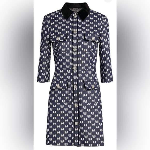 Maje Dresses & Skirts - HOST PICK⭐️MAJE Bow Print Mini Dress bow 💝 Designer Dress 🤍